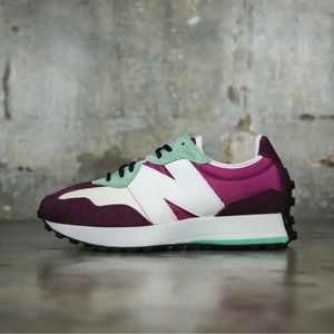 NB 327 Retro Running Shoes / Sneakers - Dark Ember / Cosmic Orchid